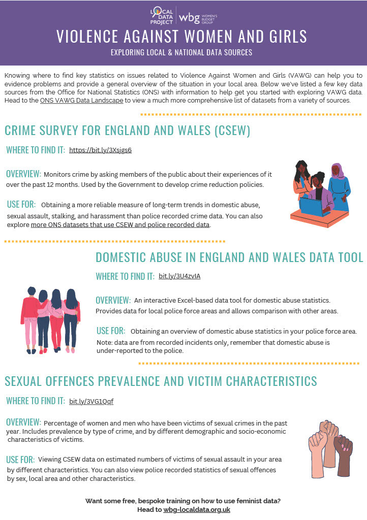 An image of the front page of the VAWG resource